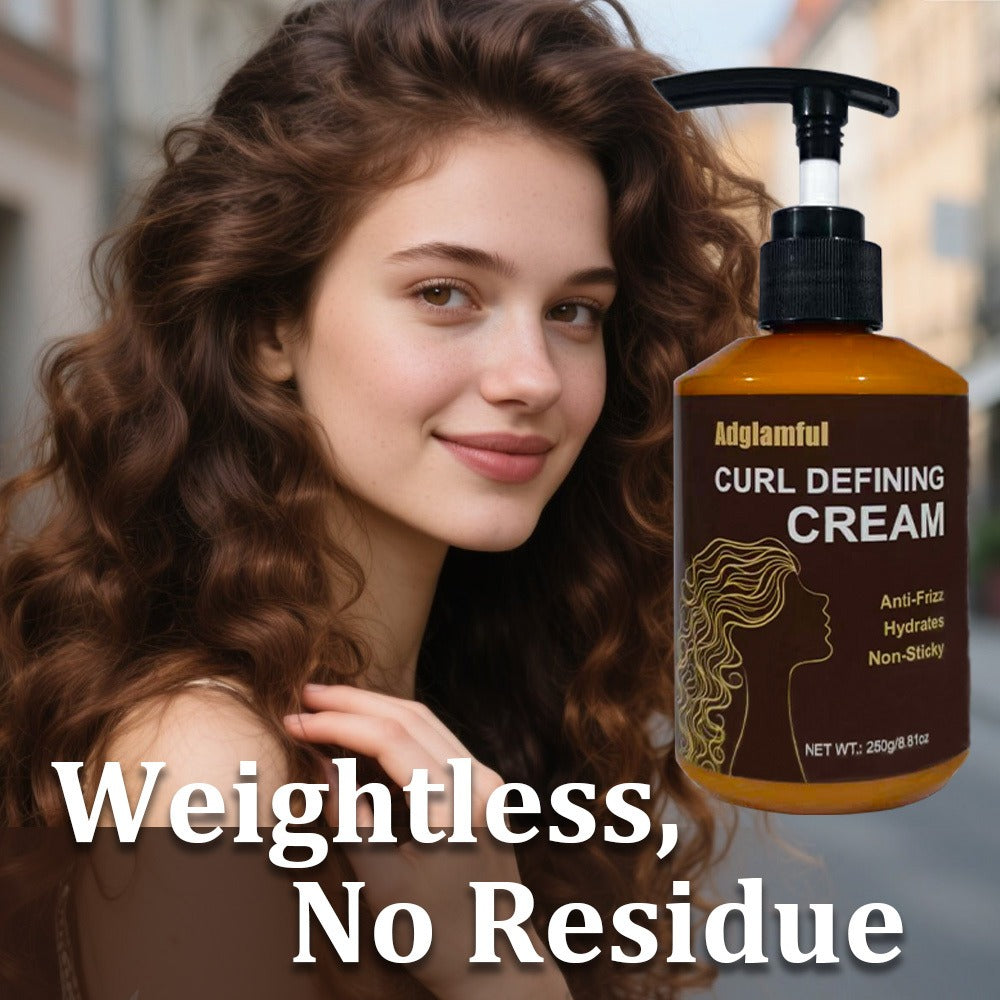 24-Hour Hold Curl Defining Cream for Wavy Curly & Coily Hair — No-Rinse Leave-In Frizz Control Styler, Lightweight Non-Greasy 3-Minute Quick Curl Definition for Women & Men All Cur - product image 7