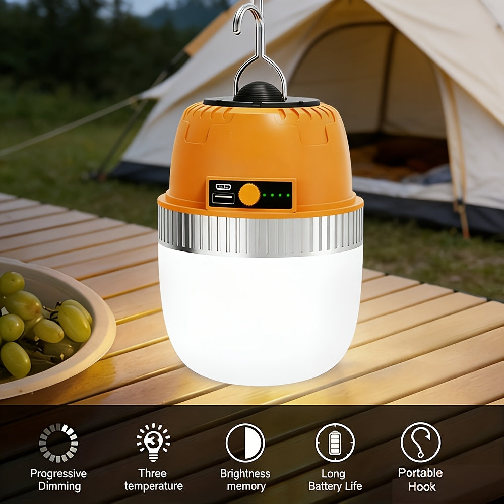 Rechargeable LED Camping Lantern with Power Bank USB Outdoor Hanging Tent Light Built-in Battery Emergency Lamp for Camping BBQ Hiking Patio Backpacking - product image 4