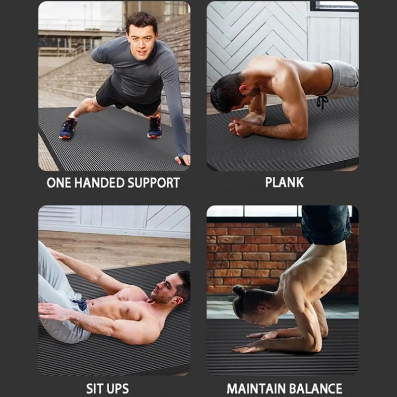 Extra Long 79 x 35 Inch Non-Slip Exercise Mat for Men, High-Density Cushioning for Pilates, Fitness, Stretching & Home Gym Workouts – Extra Thick Yoga Mat 20mm - product image 7
