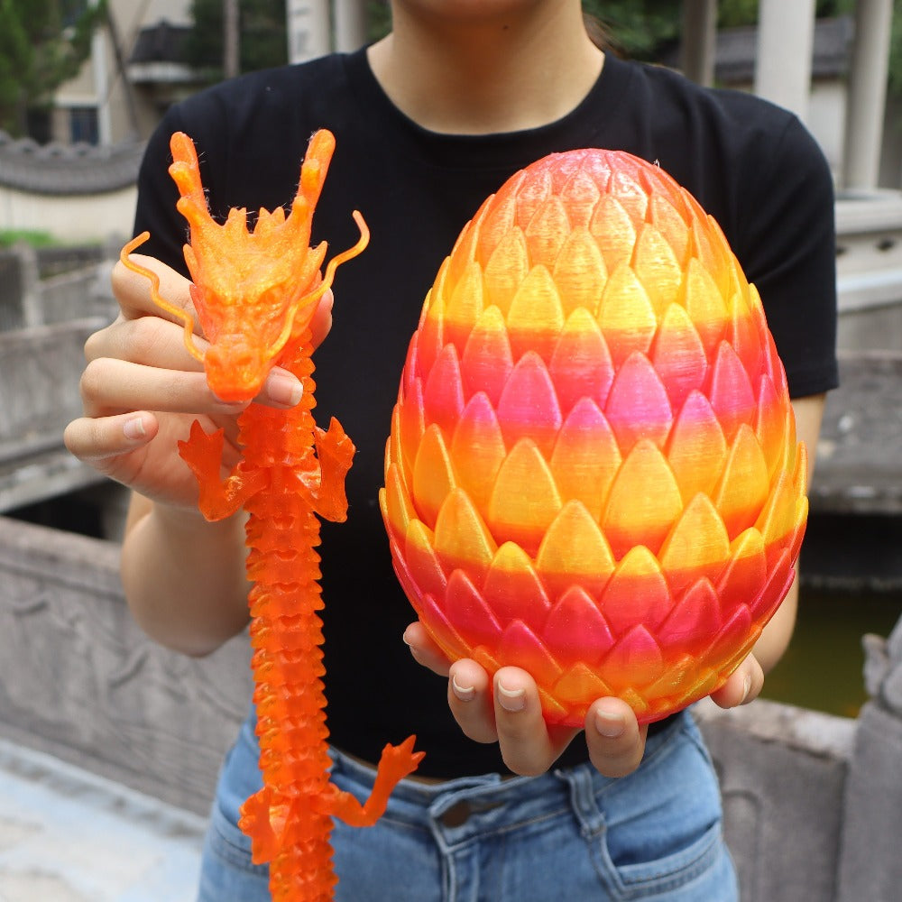 7.09in Scaled Egg + 23.62in Large Dragon Ornament, 10 Colors Rainbow Amethyst Crystal Fantasy Collector Gift for Adults Easter Valentine Birthday – Dragon Egg - product image 8