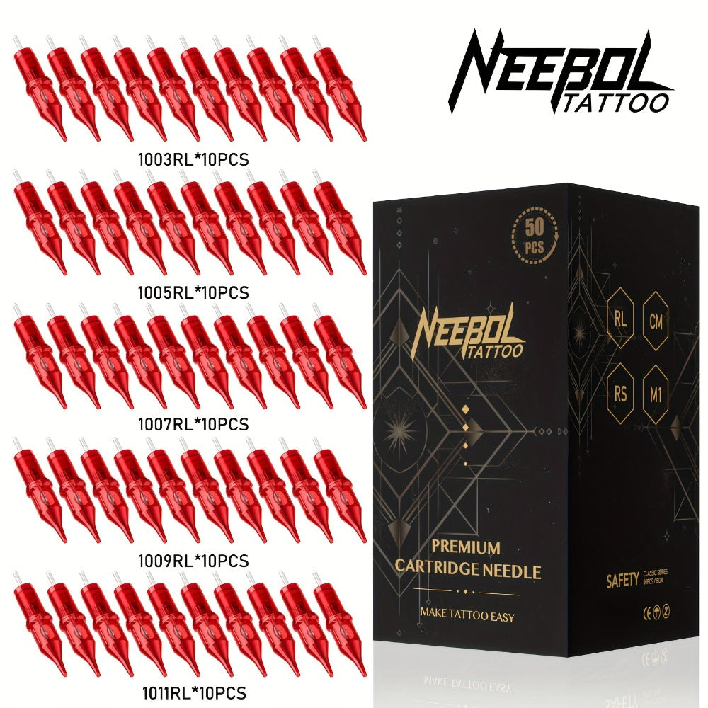 Assorted Tattoo Cartridge Needles Set 20/50pcs - Round Liner Shader Curved Mag Mixed Pack, #10 Bugpin #12 Standard, 3RL 5RL 7RL 9RL 11RL 5RS 7RS 9RS 7RM 9RM 9M1 for Rotary Pen & Co - product image 7