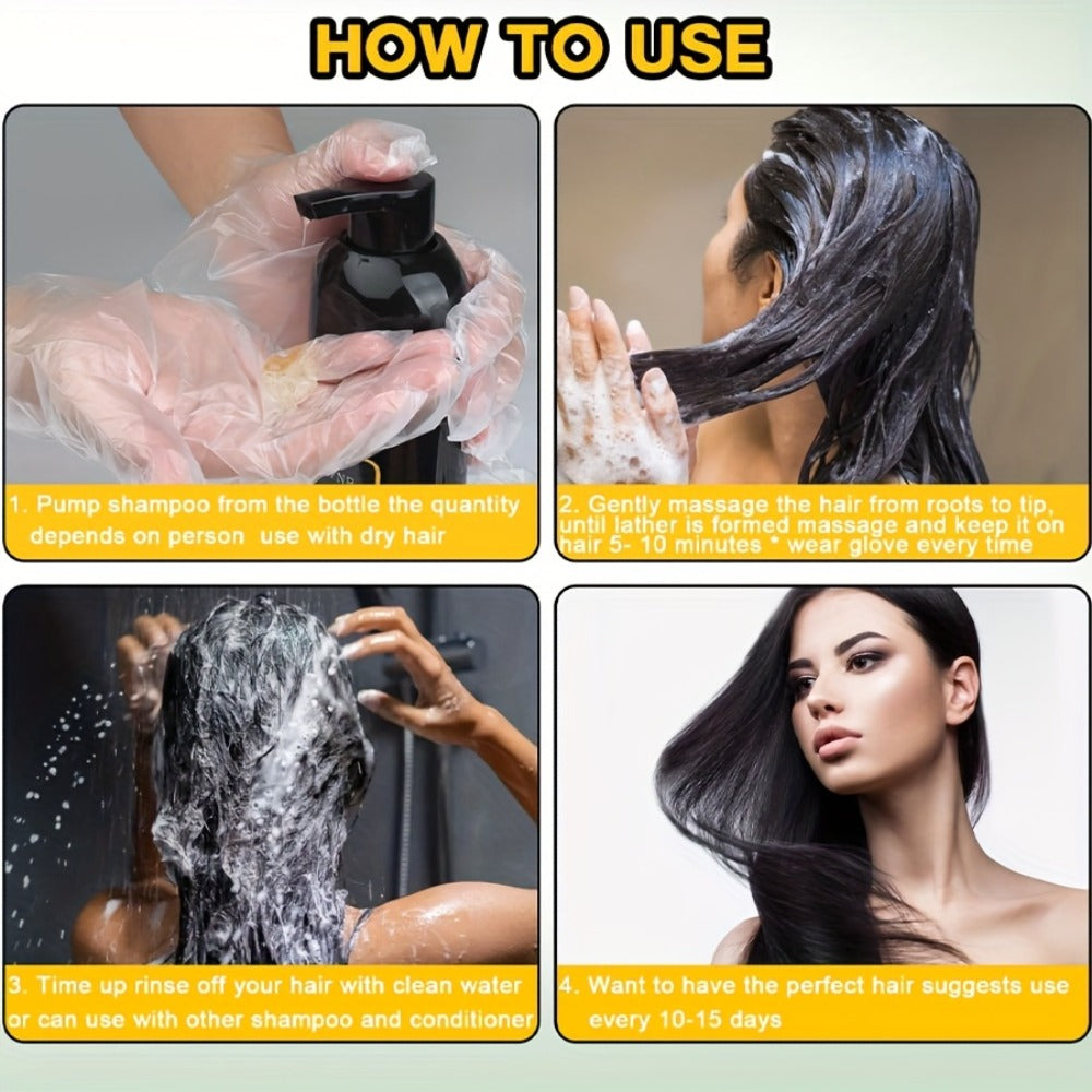 Hair Dye Shampoo Natural Plant Pigments – Fast Gray Hair Coverage in 1 Wash | 3.38oz Travel Size | Black Brown Chestnut Brown | Gentle Moisturizing Color Shampoo for Women & Men - product image 12