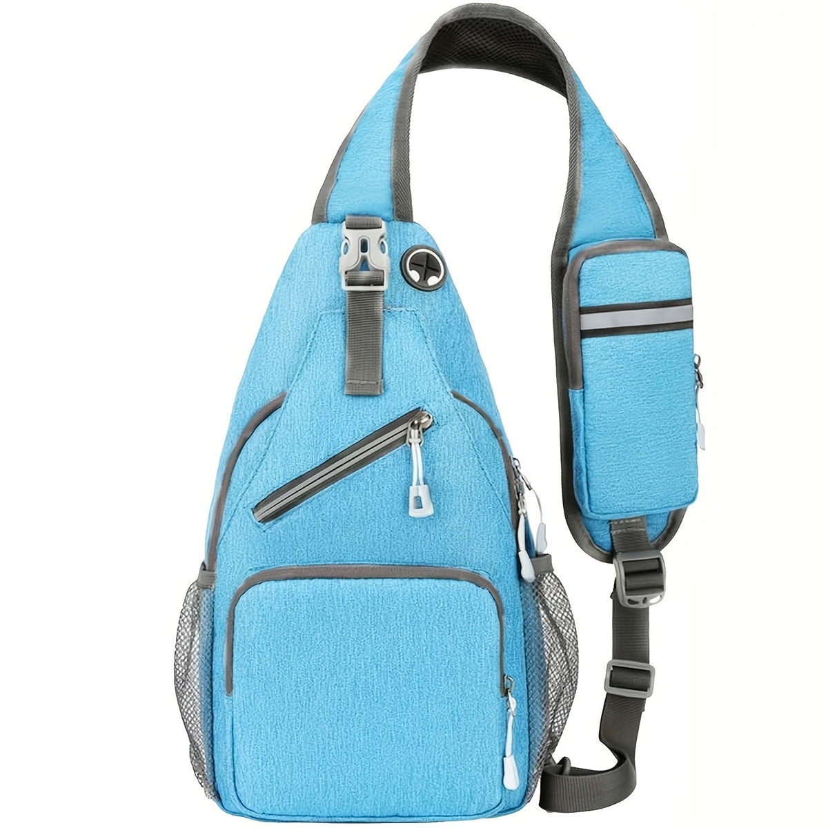 Crossbody Bag for Women & Men, Large Capacity Single Shoulder Bag with Zipper, Featherlight Multi-Pocket Design, Casual Sling Bag for Travel, Hiking, Work - product image 6