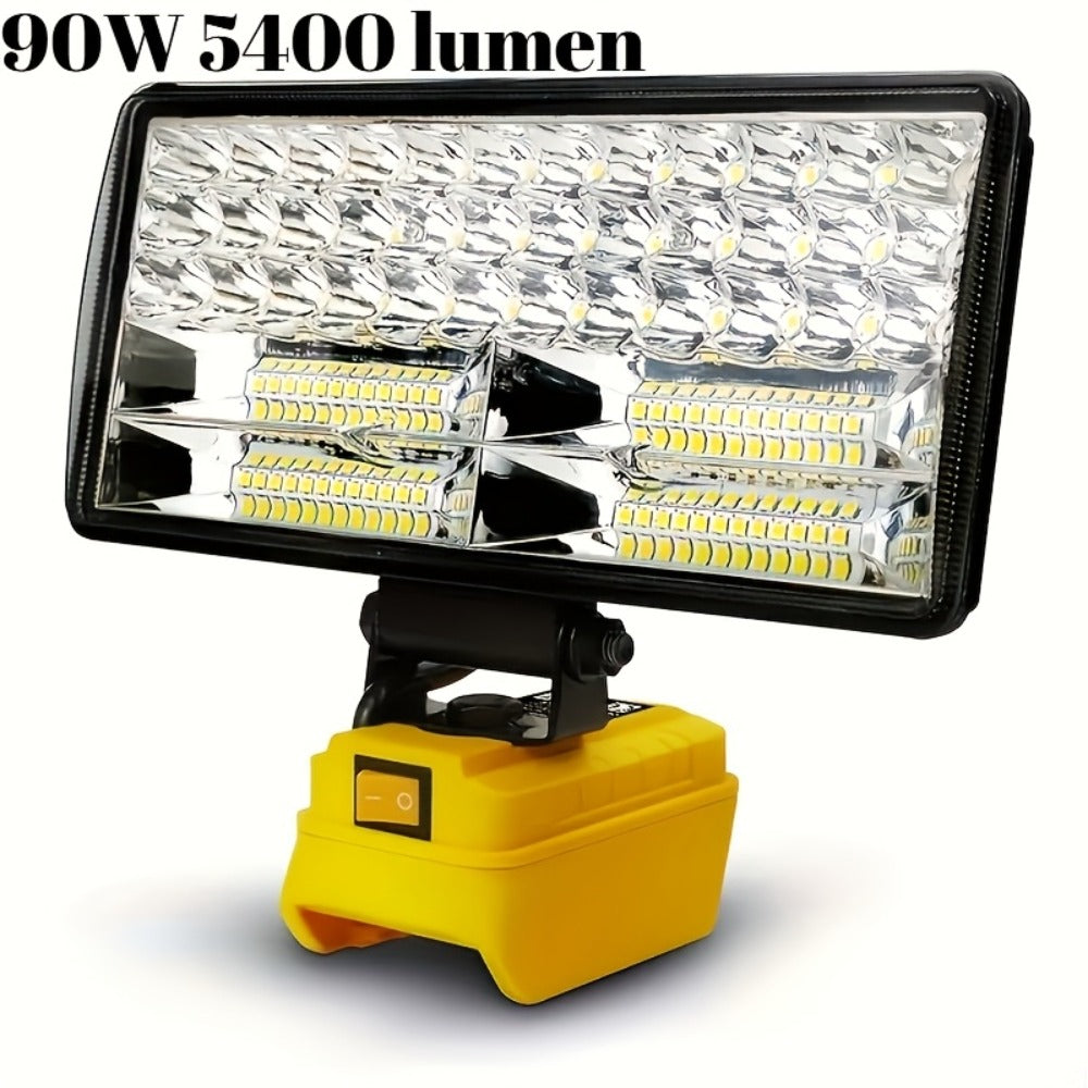 Cordless LED Work Light for DeWalt 20V Battery – 30W/90W 1800/5400 Lumen LED Floodlight | Battery Powered Work Light for Automotive Repair, Construction Site & Emergency Lighting | - product image 3