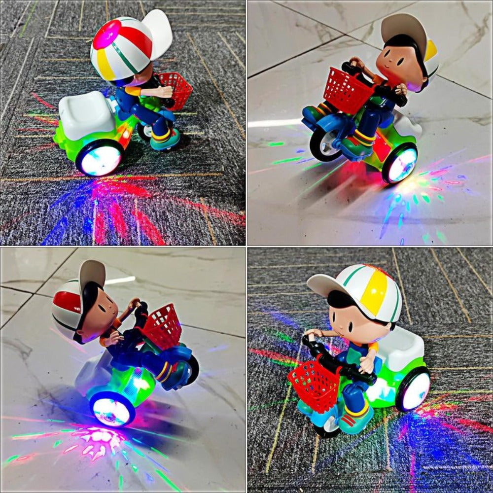 Push & Power Dual-Mode Stunt Vehicle for Toddlers Boys Girls, Birthday Christmas Gift (Multiple Colors) | Kids Electric Tricycle Toy Motorcycle with 360° - product image 10