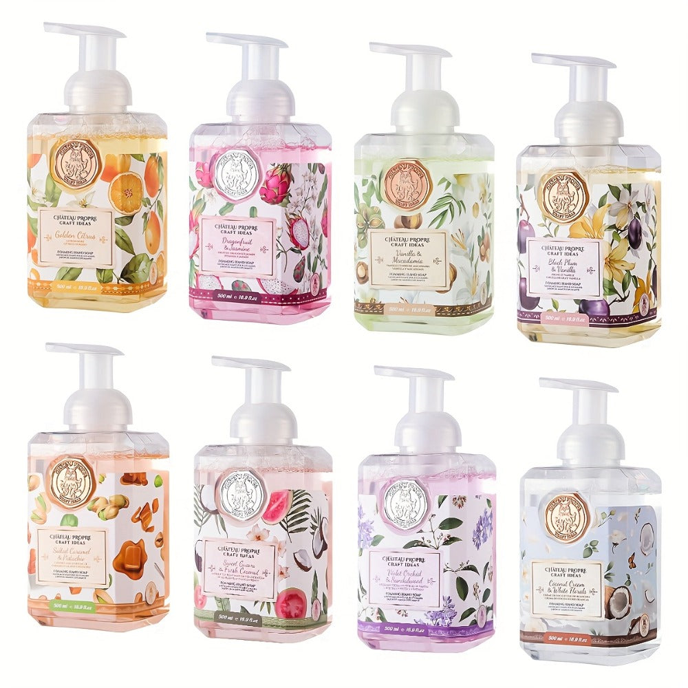 Foaming Hand Soap with Coconut Oil 500ml Ethically Made - Moisturizing Foam Hand Wash 7 Fresh Scents for Bathroom Kitchen All Skin Types 16.9 fl oz - product image