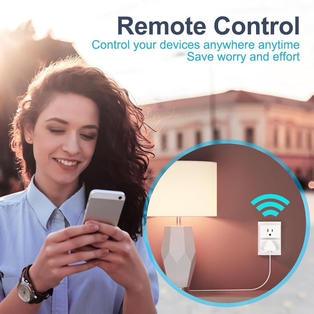 Smart Plug WiFi 15A with Timer Group Control App Remote Works with Alexa Google Home SmartThings Home Assistant Compatible Space-Saving Design 2 Pack 5 Pack - product image 7