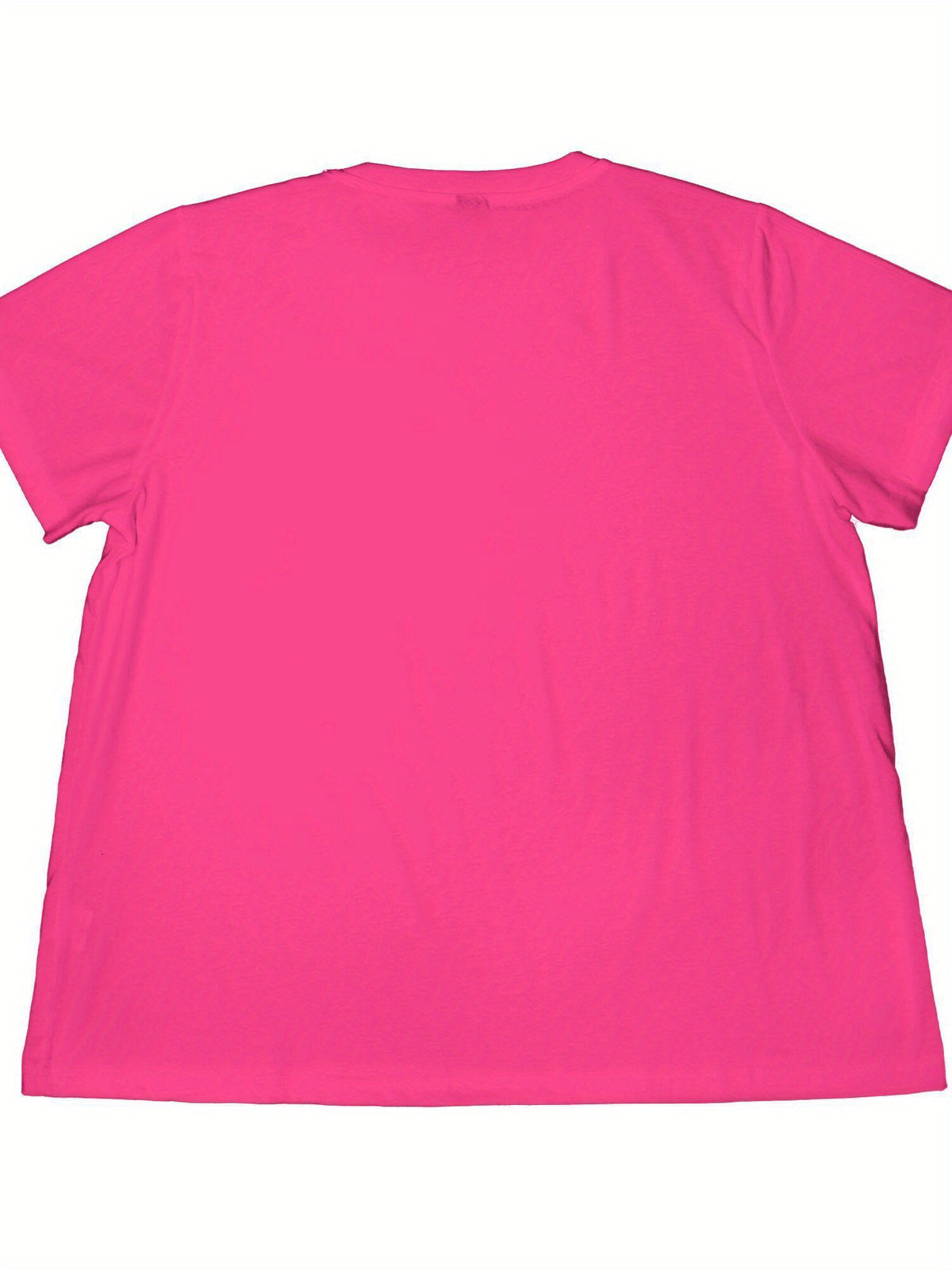 Plus Size Women's T-Shirt "I Can Do All Things Through Christ", with Colorful Print, Pink Top, Machine Washable, Everyday Outfits, Christian Gifts, Durable - product image 4