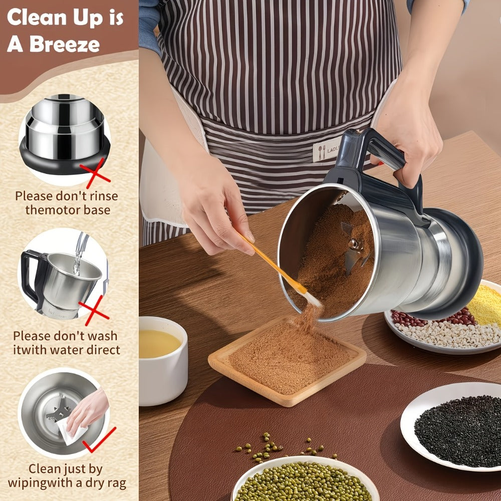 Electric Coffee Grinder 300W 25000RPM – 8-Blade Stainless Steel Spice & Grain Mill for Coffee Beans, Nuts, Spices | Home, Cafe & Camping - product image 26