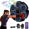 Wall-Mounted Wireless Boxing Machine with 9-Speed Adjustable Punch Trainer, Counter & LED Lights - Wireless Music Suitable for Home Gym, / Training, Free - product image
