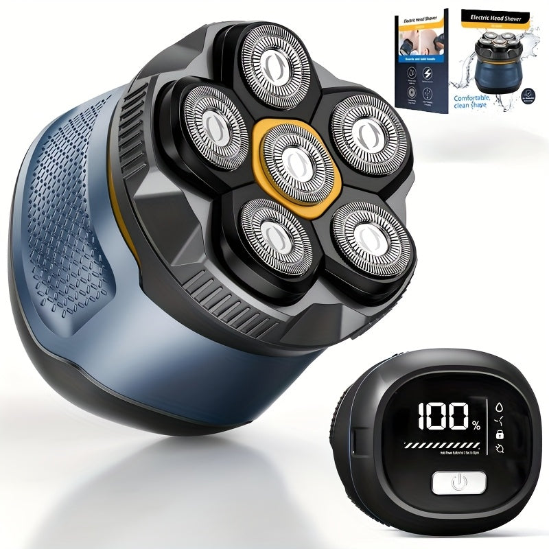 Electric Shaver for Men 6D Floating Blade IPX7 Waterproof — Dual Ring Blade Net with Nose Hair Trimmer, Type-C Fast Charging, Smart LED Display & Magnetic Replacement Blades Groomi - product image 11