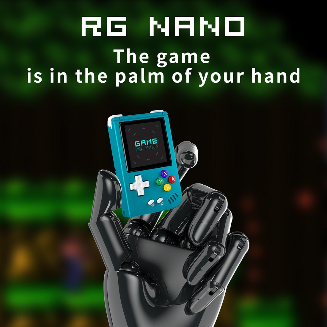 CNC Aluminum Linux 1.54" IPS 10 Emulators MP3 Clock 75g 3 Colors – Anbernic RG Nano Keychain Mini Retro Handheld Game Console