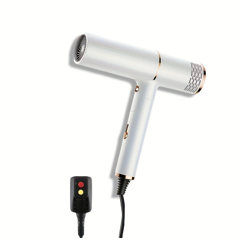 Foldable Hair Dryer with Concentrator Nozzle & Stand — Bristle Motor Hot & Cold Air, Quick Dry Professional Blow Dryer for Women & Men, Home Travel Dorm, White Blue Pink Champagne - product image 15