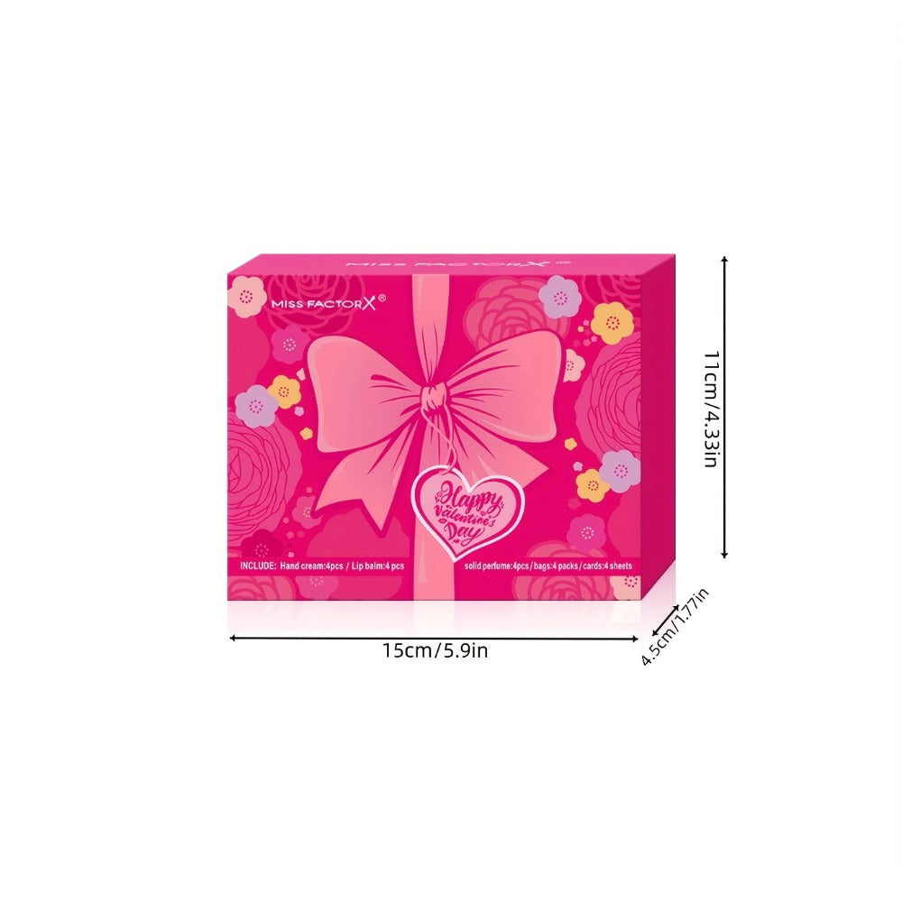 20pcs Beauty Gift Set Lip Balm Hand Cream Solid Perfume Pink Gift Bag Glossy Finish All Skin Types Holiday Party Mother's Day Wedding Bridesmaid Favors - product image 4