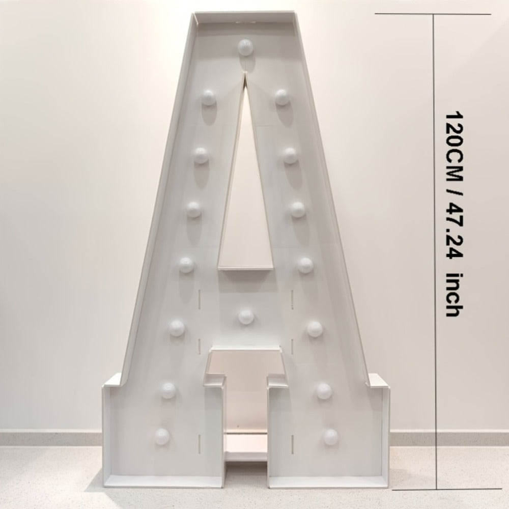 LED Letter Lights 4FT Tall Marquee Letter Lights A-Z Alphabet Light Up Letters with Cool White LED for Wedding, Birthday, Party, Proposal & Graduation Decor - product image 8