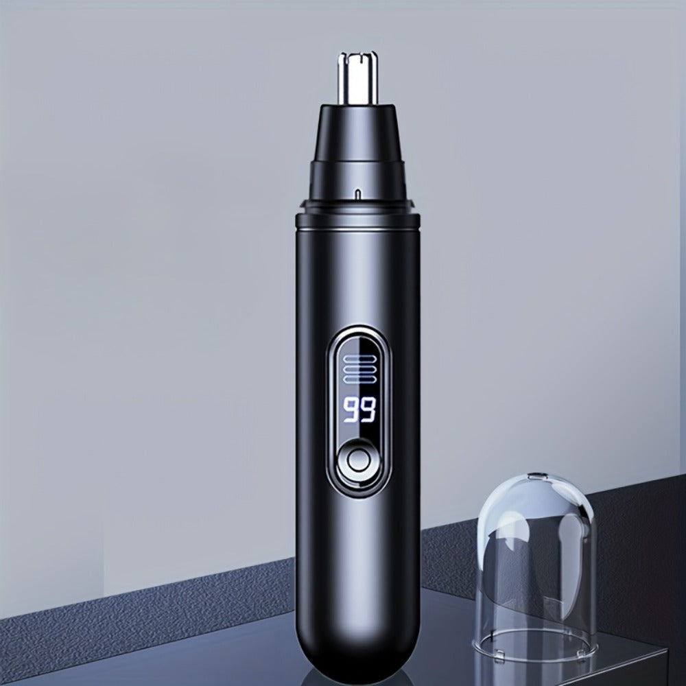 Electric Nose Trimmer with LED Display – USB Rechargeable Painless Facial Hair Removal Device for Men & Women, Nose Ear & Eyebrow Trimmer, Upgraded Grooming Tool, Ideal Gift - product image 2