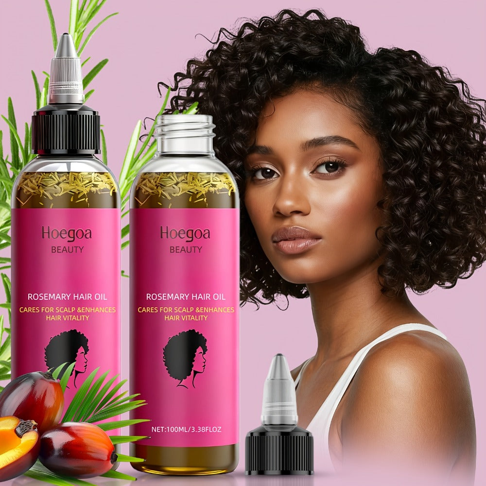Rosemary Hair Oil 2 Pack Gift Set with Bataana Oil | Scalp Nourishing Moisturizing Hair Growth Treatment | Anti-Frizz Strengthening Natural Hair Oil for Women | Birthday Valentine' - product image 7