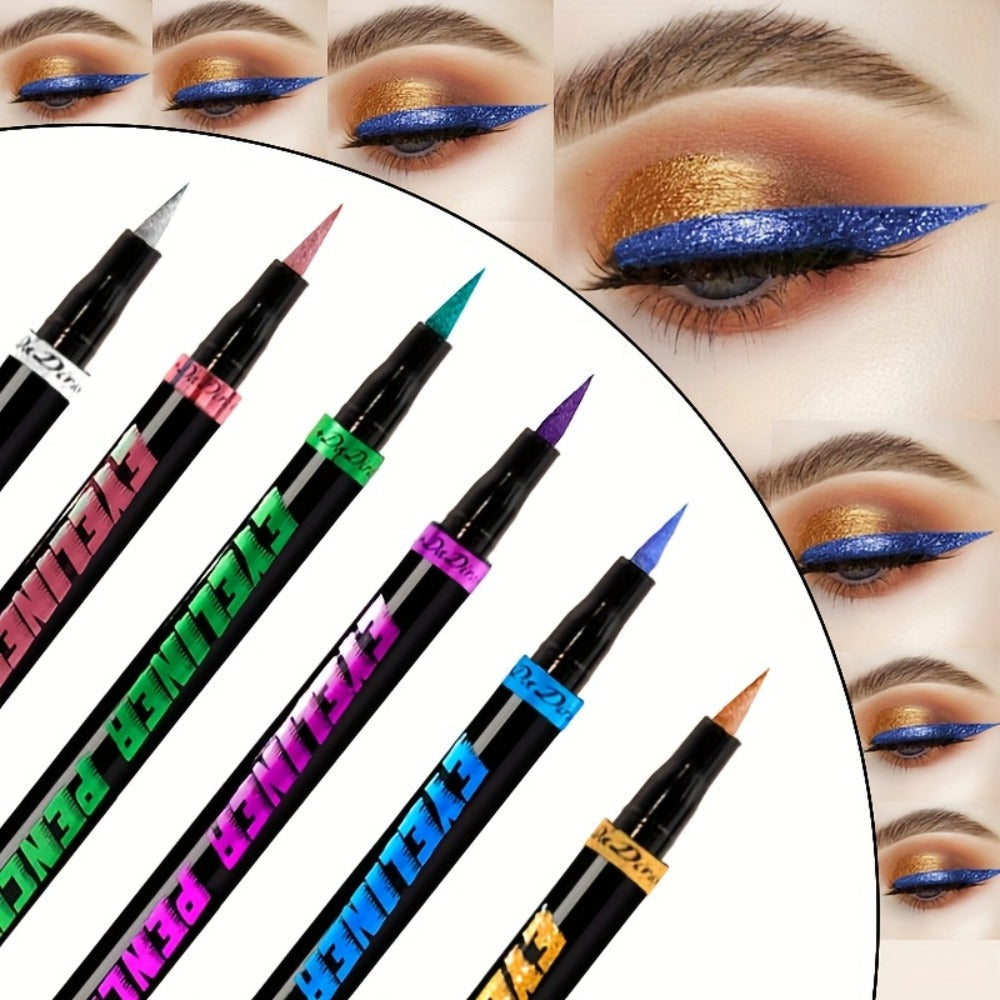 Eyeliner Pencil Set Waterproof 6 Colors Smudg1e Proof Long Lasting Colored Eye Liner for Women Pigmented Gel Eyeliner Pencils Makeup Kit Holiday Gift - product image 4