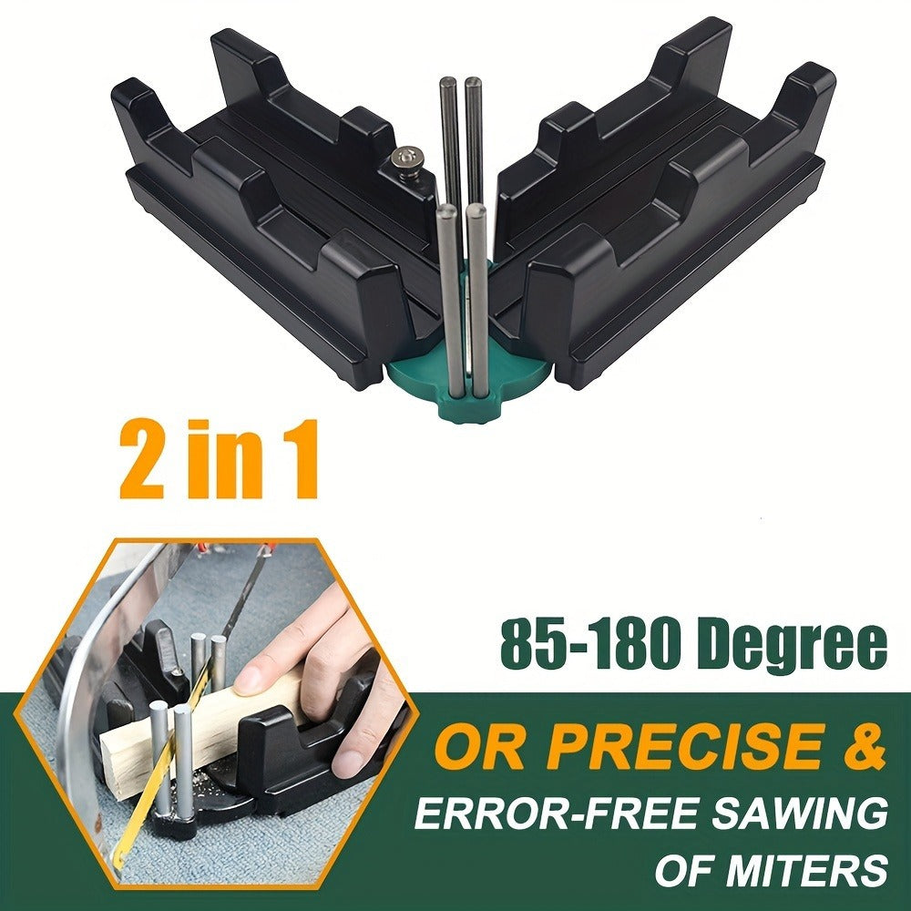 Miter Angle Finder 2-in-1 Measuring & Cutting Tool Manual Precision Protractor Portable Miter Saw Guide for Woodworking Home Improvement No Power Required - product image 16