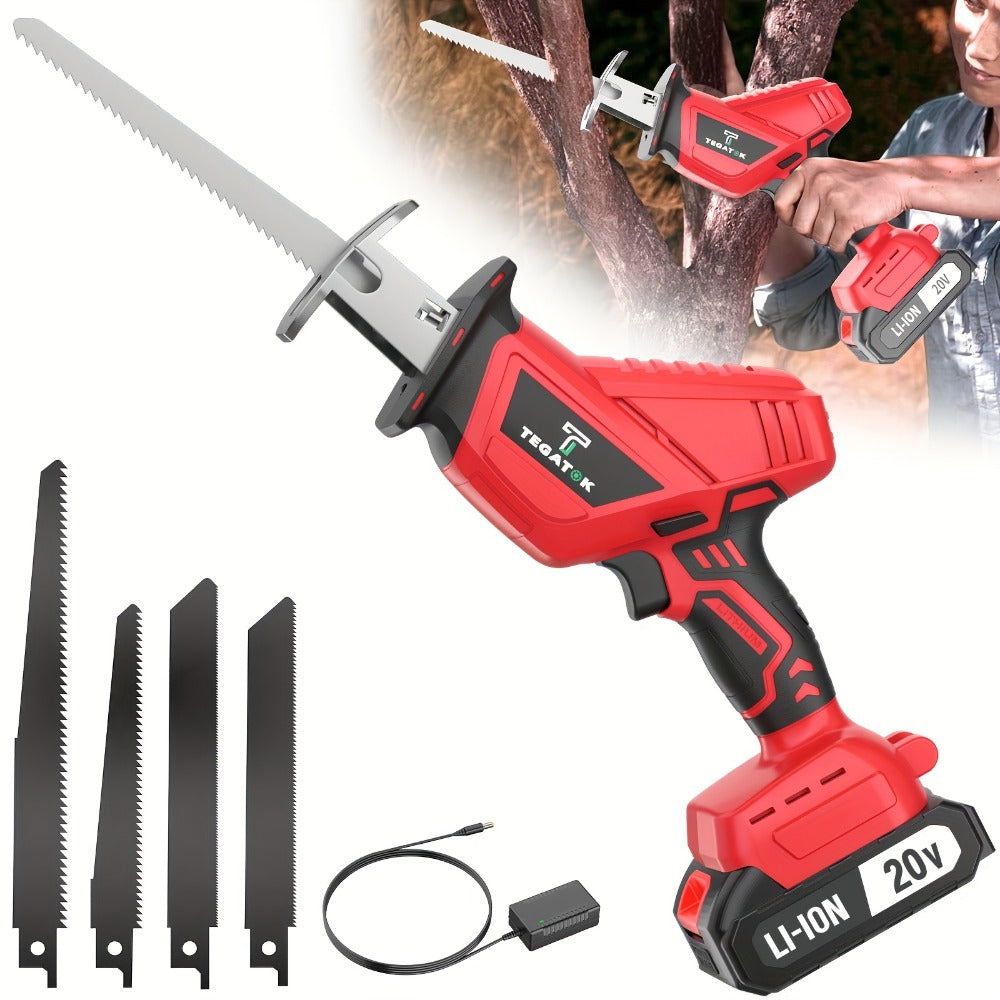 Electric Reciprocating Saw Cordless with LED Light & Safety Lock – Multi-Purpose Cutting Tool with Replaceable Blades, 1 or 2 Battery Options, Carrying Case Included - product image 11