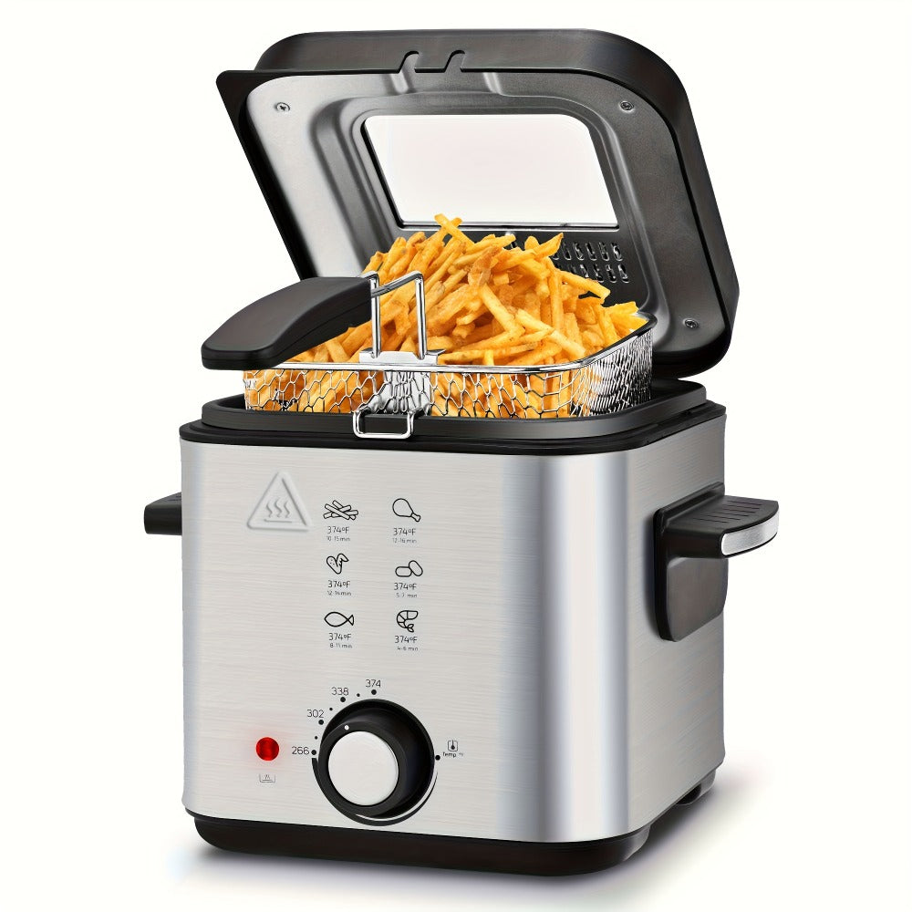Deep Fryer 1500W Electric – Non-Stick Stainless Steel Frying Pot with Adjustable Temperature Control & Frying Basket, 1.5L / 2.5L / 3L / 5L / 6L Capacity for Home Kitchen - product image 3