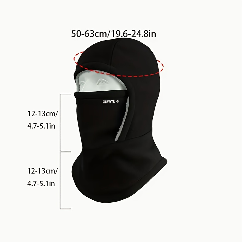 Windproof Face-Fit Knit Ski Mask for Men & Women, Thermal Head Cover for Cycling, Running, Skiing, Fishing & Outdoor Work (6 Colors) – Winter Balaclava Hat - product image 6