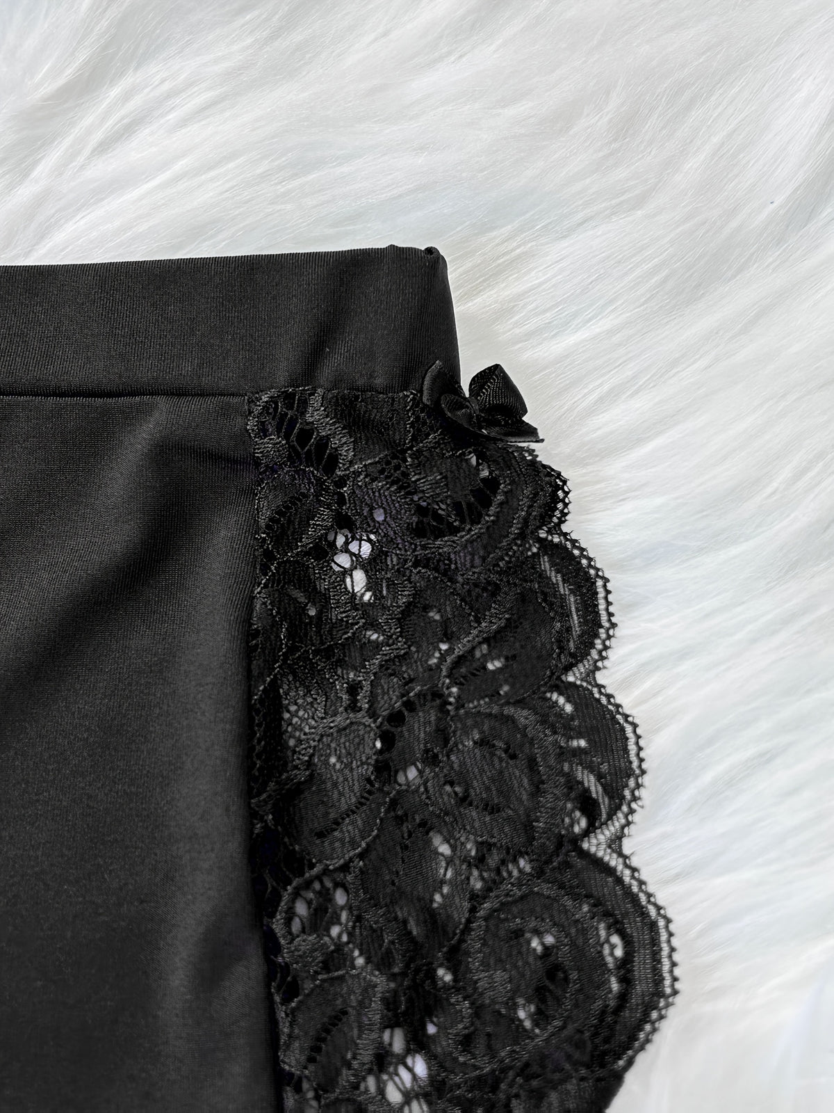 Solid Color Lace Splicing Halter Neck Tie Backless Button Splicing Bilateral Side Opening Lace Splicing Soft -friendly Sexy Home Pajamas Set - product image 23