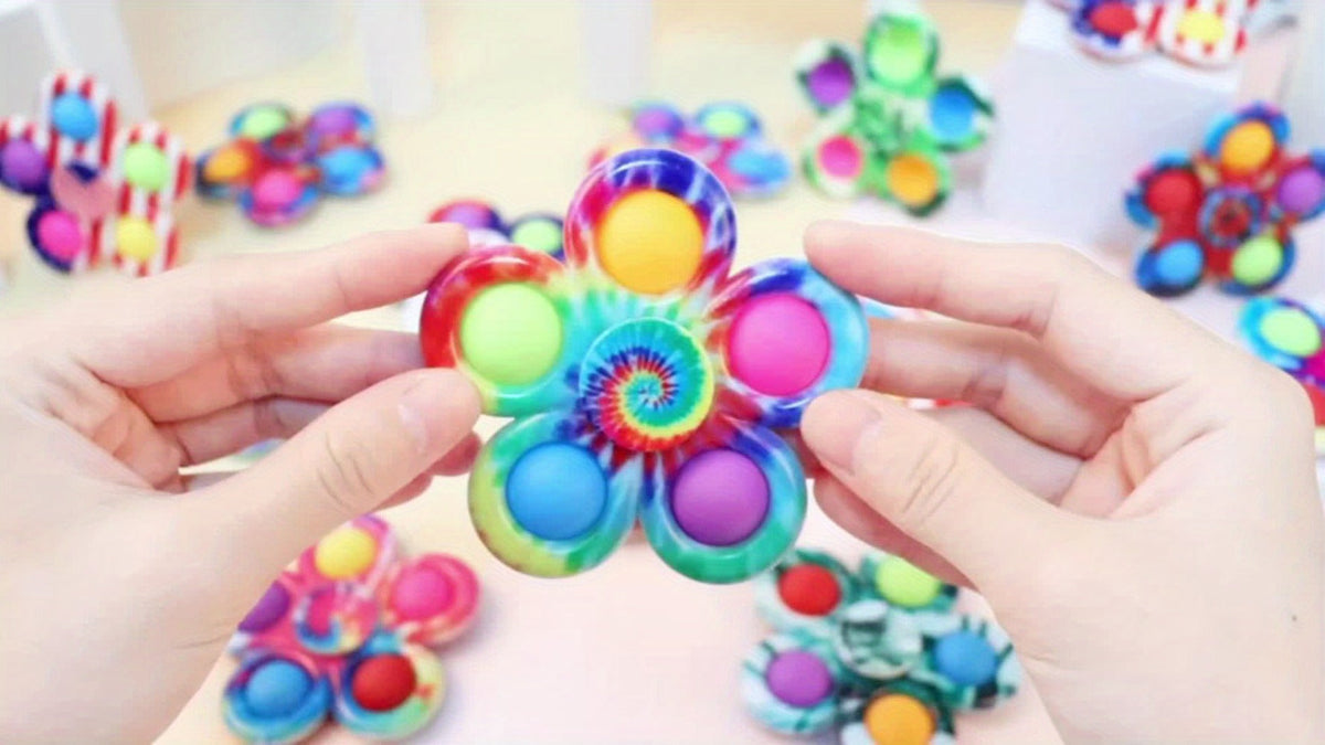 Stress Relief Spinner Toys for Kids ADHD Anxiety Focus Party Favors Classroom Prizes Goodie Bag Fillers Birthday Gifts Girls Boys – Sensory Fidget Spinners - product image 6