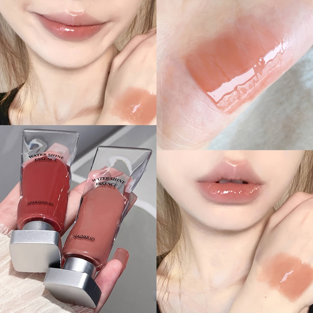 Lip Gloss Set 5 Pack – Water Glow Essence Jelly Glass Lips Mirror Shine, Non-Sticky Moisturizing Lip Glaze, Lightweight Luminous Lip Color, Holiday Gift for Women - product image 8