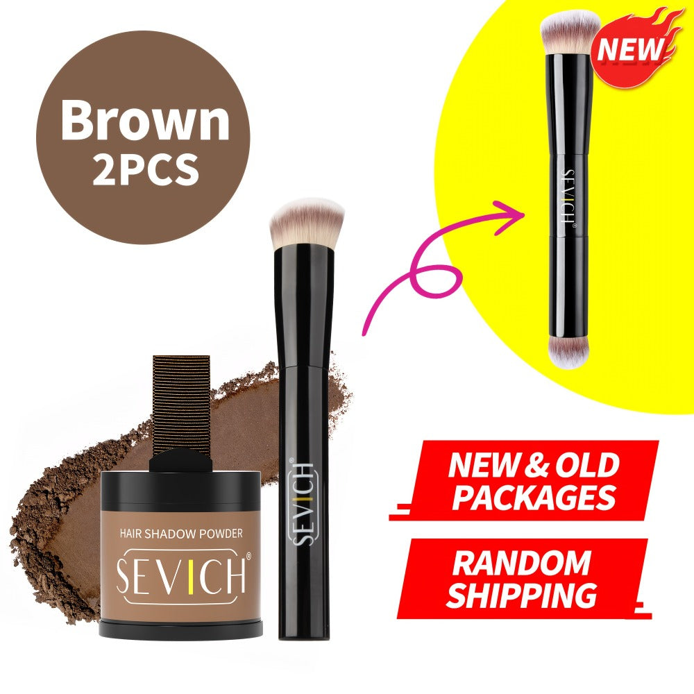Hair Root & Hairline Concealer Powder Kit with Brush — Waterproof Instant Coverage for Thinning Hair, Receding Hairline & Bald Spots | 5 Shades | Black & Brown Tones | Women & Men - product image 9