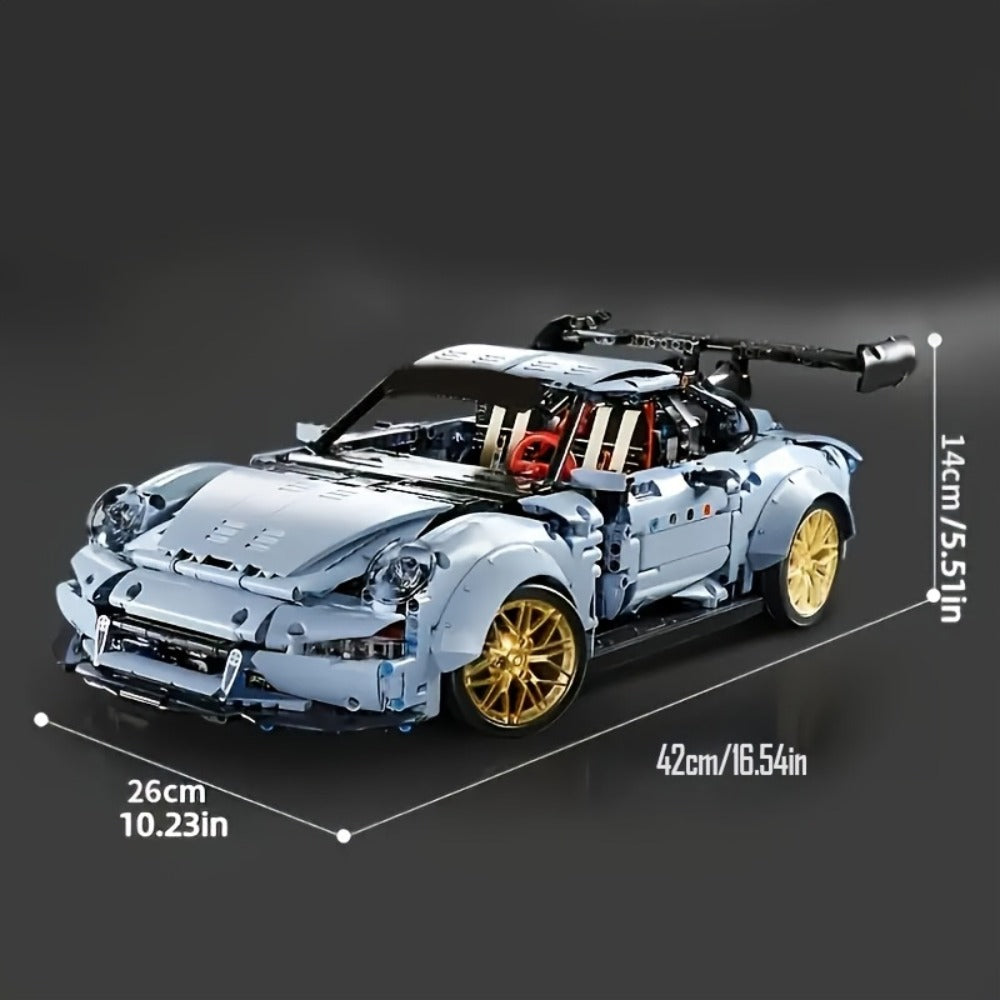 Misty Blue Model Kit Desktop Ornament & Room Decor, Cool Gift for Men, Car Enthusiasts, Valentine's Day Birthday Christmas (Set 1 / Set 2) – 2100PCS Lowrider - product image 4