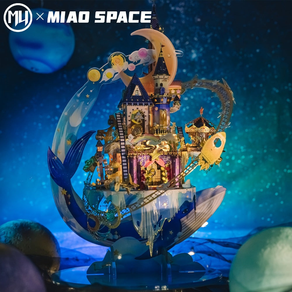 3D Metal Model Kit MU Star Playground | Handcrafted Garden Scene DIY Puzzle for Teens & Adults Ages 14+, Unique Birthday Christmas Valentine's Day Gift for Girlfriend Women Teen Girls