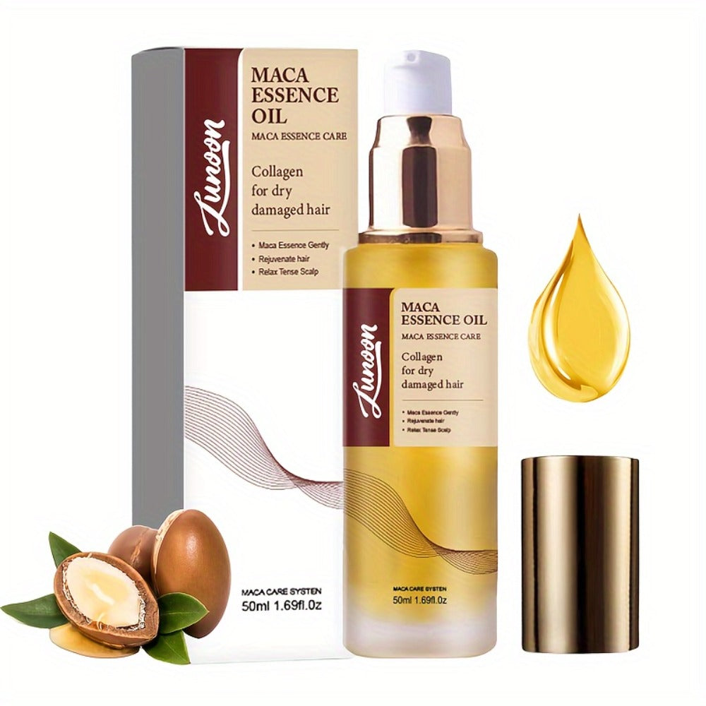 Argan Oil Hair Mask Deep Conditioning Treatment with Collagen | Cold Press Moroccan Oil for Dry Frizzy Curly Fine Hair | Long-Lasting Moisture Repair 1.69oz - product image