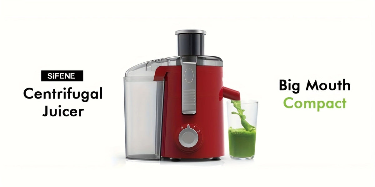 Centrifugal Juicer Wide Feed Chute - 2-Speed Juice Extractor for Fruits & Vegetables, Fast Juicing Machine, Easy to Clean, Compact Design for Home Kitchen, Red - product image 9