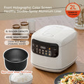 Rice Cooker 2L 4 Cups 10-in-1 Mini Multifunctional Compact Electric Rice Cooker for Rice Soup Stew Oatmeal Cake Steamed Vegetables Perfect for Small Kitchen Dorm Apartment - product image 20