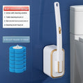 Wall-Mounted Toilet Brush Set with 8 Disposable Heads | No-Drill Easy Install, Long Handle Bathroom Cleaning Brush, Replaceable Brush Heads for Toilet Bowl, Home & Commercial Use,  - product image 15