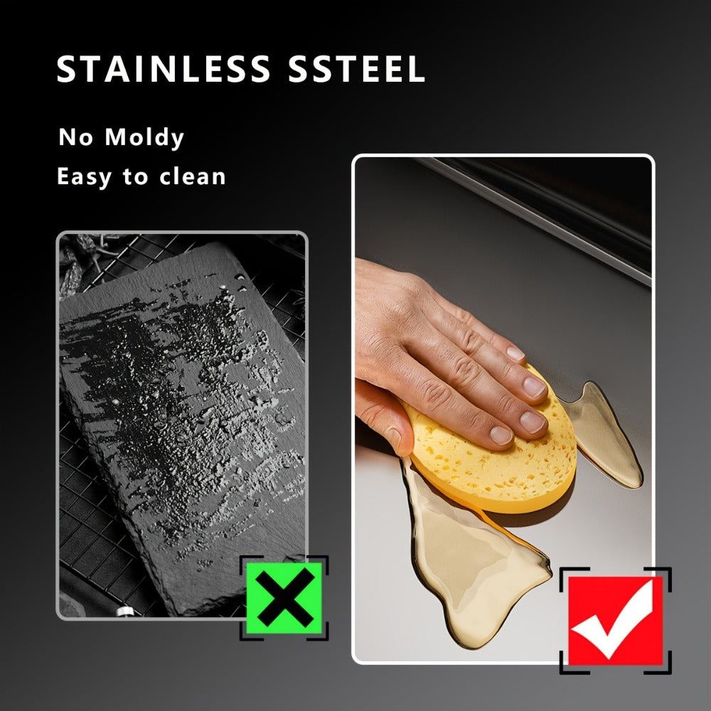 Stainless Steel Cutting Board Large Extra Thick 304 Food Grade Metal Chopping Board Non-Slip Butcher Block for Kitchen Meat Vegetables Fruits with Juice Groove - product image 7