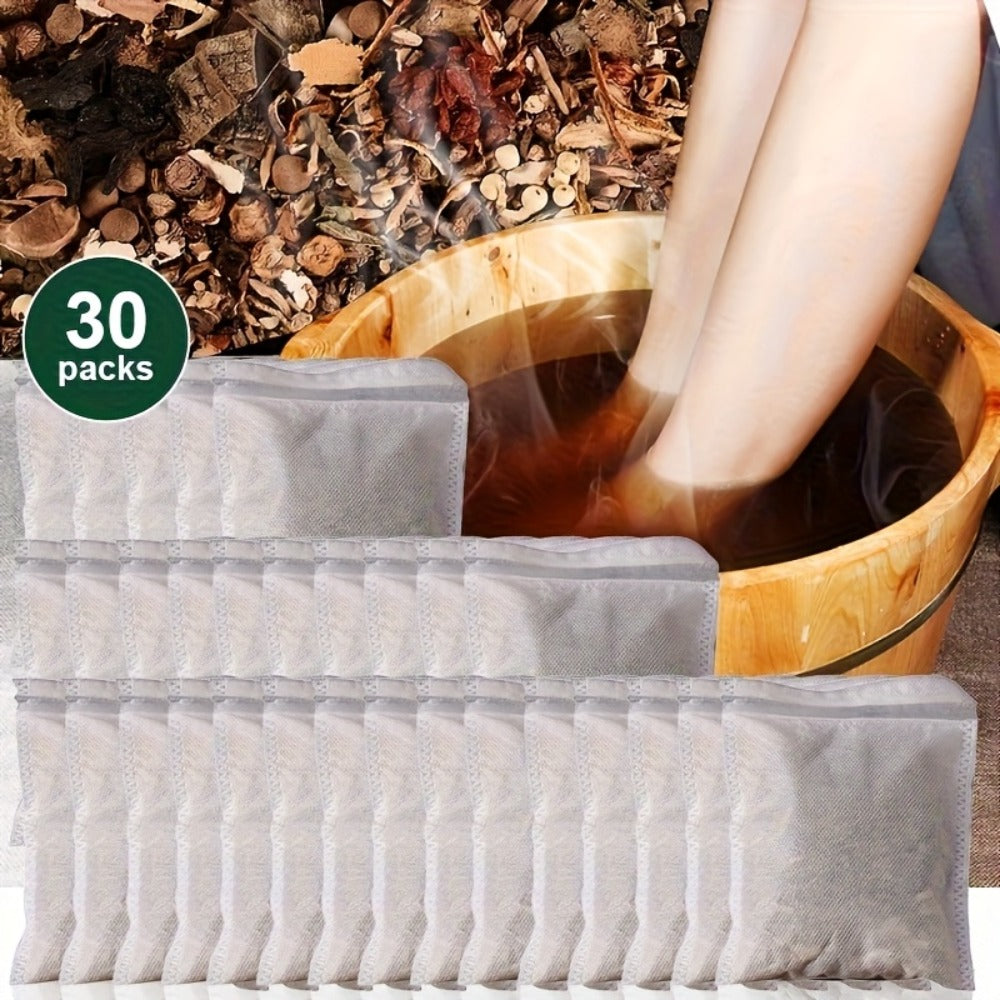 Foot Soak Packs 30 Count Individually Packaged Herbal — Deep Cleansing Relaxing Foot Bath for Tired Feet, Better Sleep & Odor Control, Daily Foot Care Spa Treatment at Home for Wom - product image