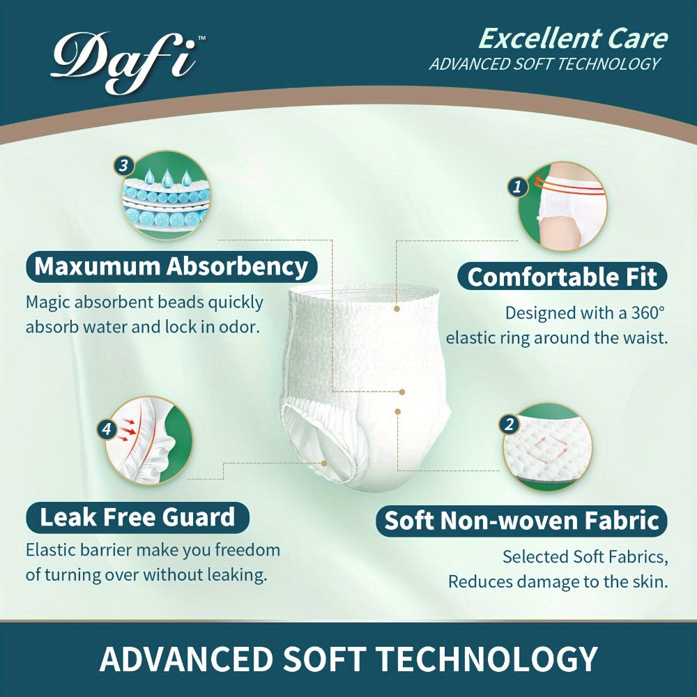 Adult Incontinence Underwear for Women Men Disposable Pull Up Briefs Overnight Bladder Control Maximum Absorbency M L XL 2XL 24 26 28 Count - product image 8
