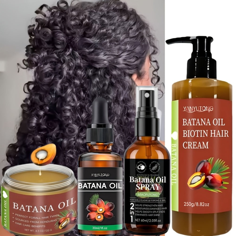 Honduras Batana Oil 3-Piece Complete Hair System — Cold Pressed Hair Cream, Hair Oil & Essential Oil with Biotin | Thickens, Strengthens & Nourishes Scalp | Prevents Breakage | All - product image 8