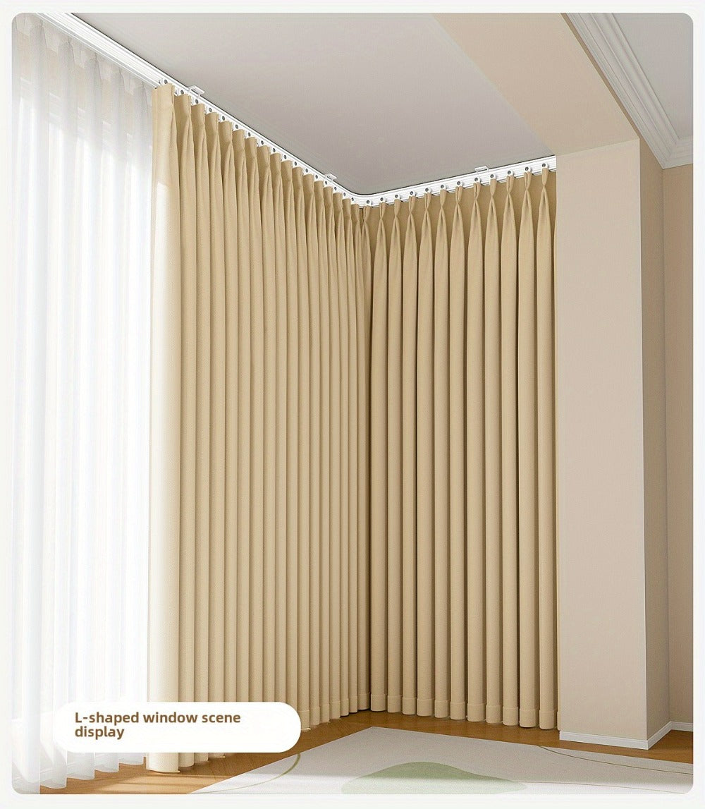 Flexible Curtain Rail Track – Bendable PVC Ceiling Mount Curtain Rod for Bay Window, Bathroom & Home Decor, Trim-to-Fit Monorail Curtain Track System - product image 30