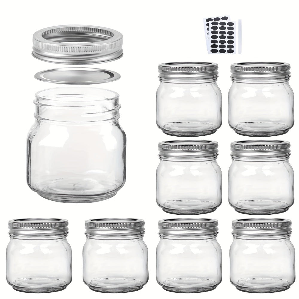 Mason Jars 8oz Glass Jars with Lids – 9/18/27/36 Pack Regular Mouth Canning Jars for Storage, Spices, Jelly, Jam, Honey & Caviar | Dishwasher Safe Spiral Lid Kitchen Storage Contai - product image 5