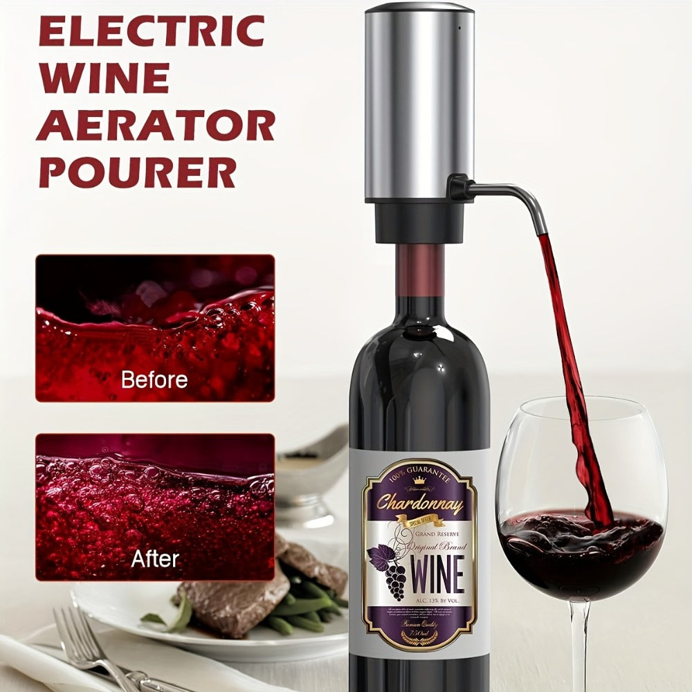 Electric Wine Opener Set – Rechargeable Automatic Corkscrew with Wine Aerator Dispenser, Vacuum Stopper & Foil Cutter for Any Occasion Gift - product image 10