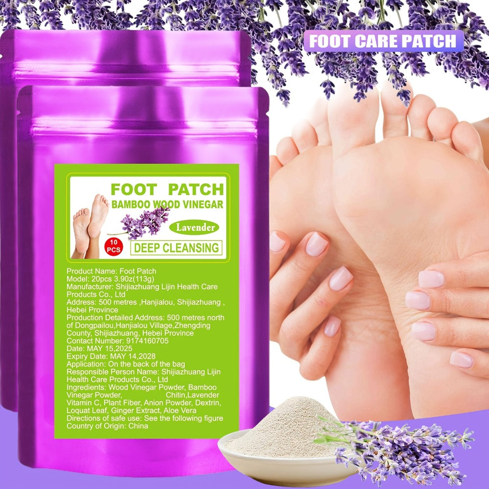 Foot Detox Pads Value Set 50pcs & 150pcs – Bamboo Vinegar & Ginger Deep Cleansing Overnight Patches, Alcohol-Free Natural Plant Formula, Green Golden Lavender Variants, Foot Care G - product image 6
