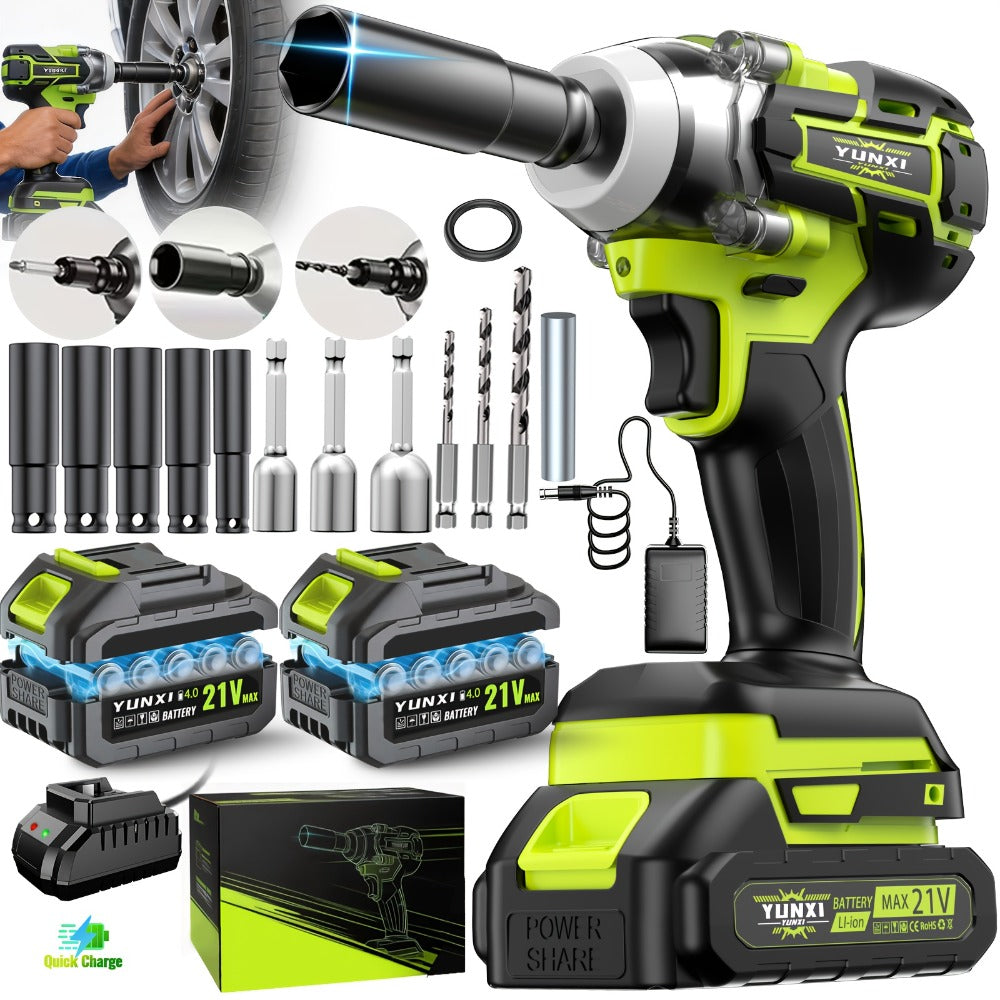 Cordless Impact Wrench Brushless Motor 3-in-1 High Torque – Rechargeable Battery, Lightweight Design, Variable Speed, for Car Repair, Auto Mechanic, Construction, Workshop & Househ - product image 14