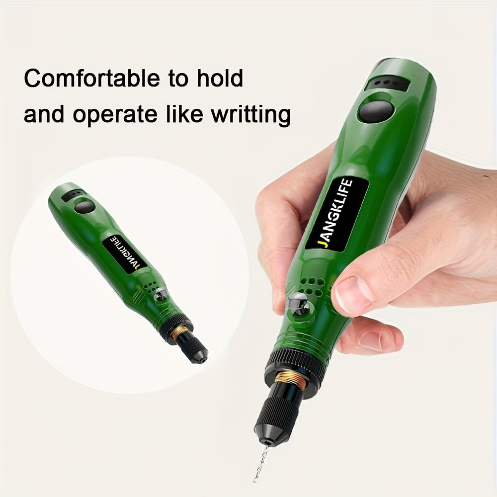 Cordless Rotary Tool Kit 102pcs – Rechargeable Engraving Pen with Adjustable Speed for Wood Carving, Sanding, Polishing & Etching, Portable Mini Electric Grinder - product image 13