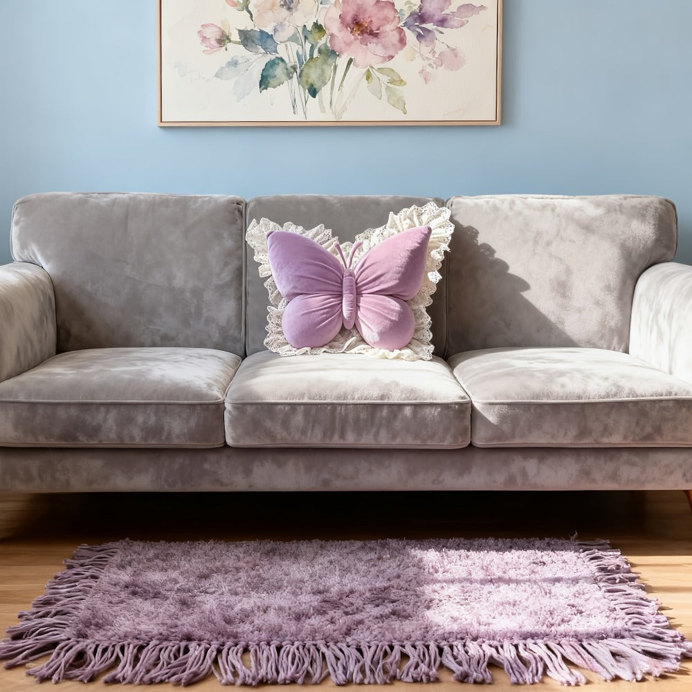 Butterfly Shaped Throw Pillow 3D Bow Decorative Cute Accent Pillow for Bed Sofa Couch Velvet Soft Polyester Fill Whimsical Home Decor Gift Multiple Colors 40x28cm - product image 14