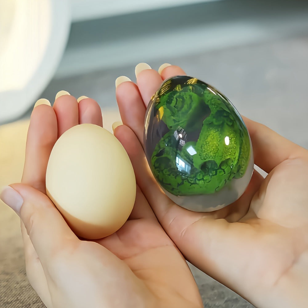 Dragon Egg Statue Crystal Transparent Resin Dinosaur Egg Figurine Handcrafted Collectible for Fantasy Lovers Home Decor Shelf Display Birthday Gift - product image 2