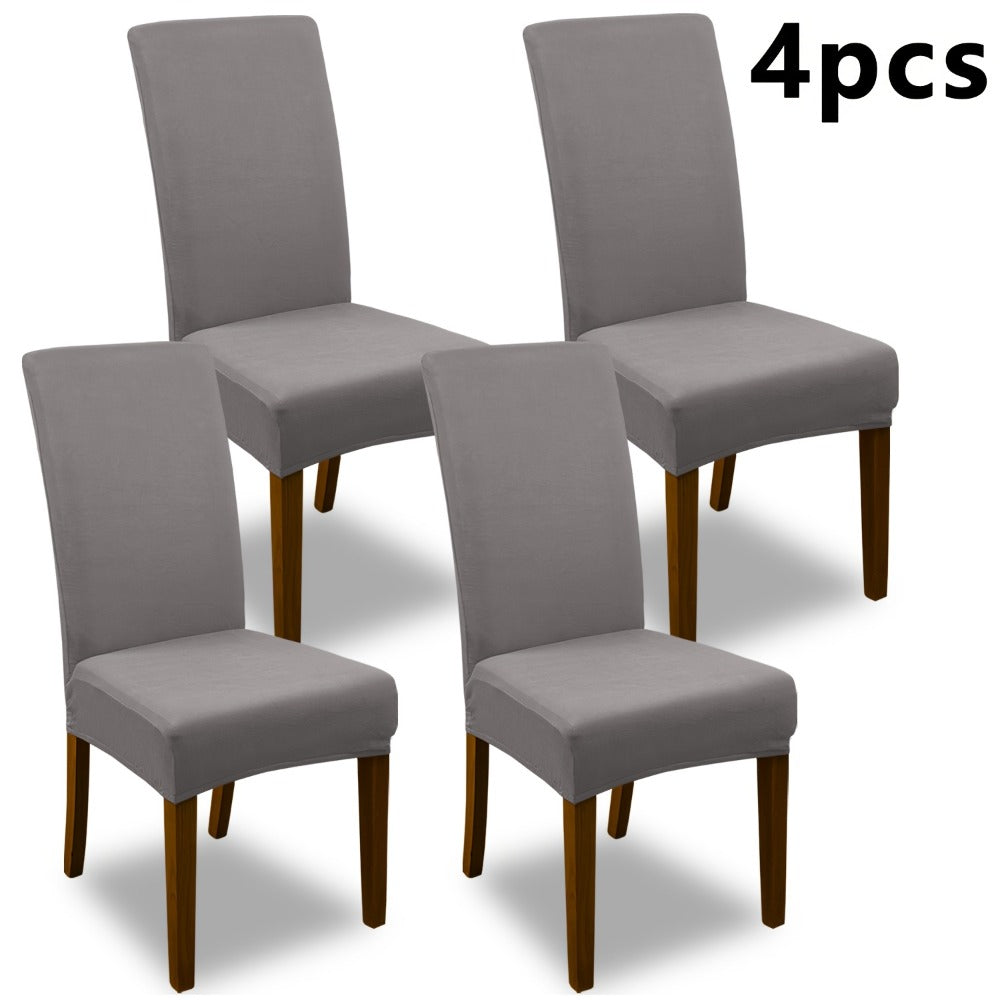 Stretch Dining Chair Covers Set | Elastic Jacquard Slipcovers for Dining Room Kitchen Wedding Office, 4pcs or 6pcs, 9 Colors, Washable Furniture Protector - product image 15