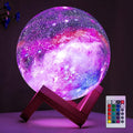 Moon Lamp Night Light 16 Colors 3D Galaxy Lamp with Wooden Stand Remote Control USB – Perfect Birthday Gift for Women Men Lovers (5.9 Inch) - product image 10